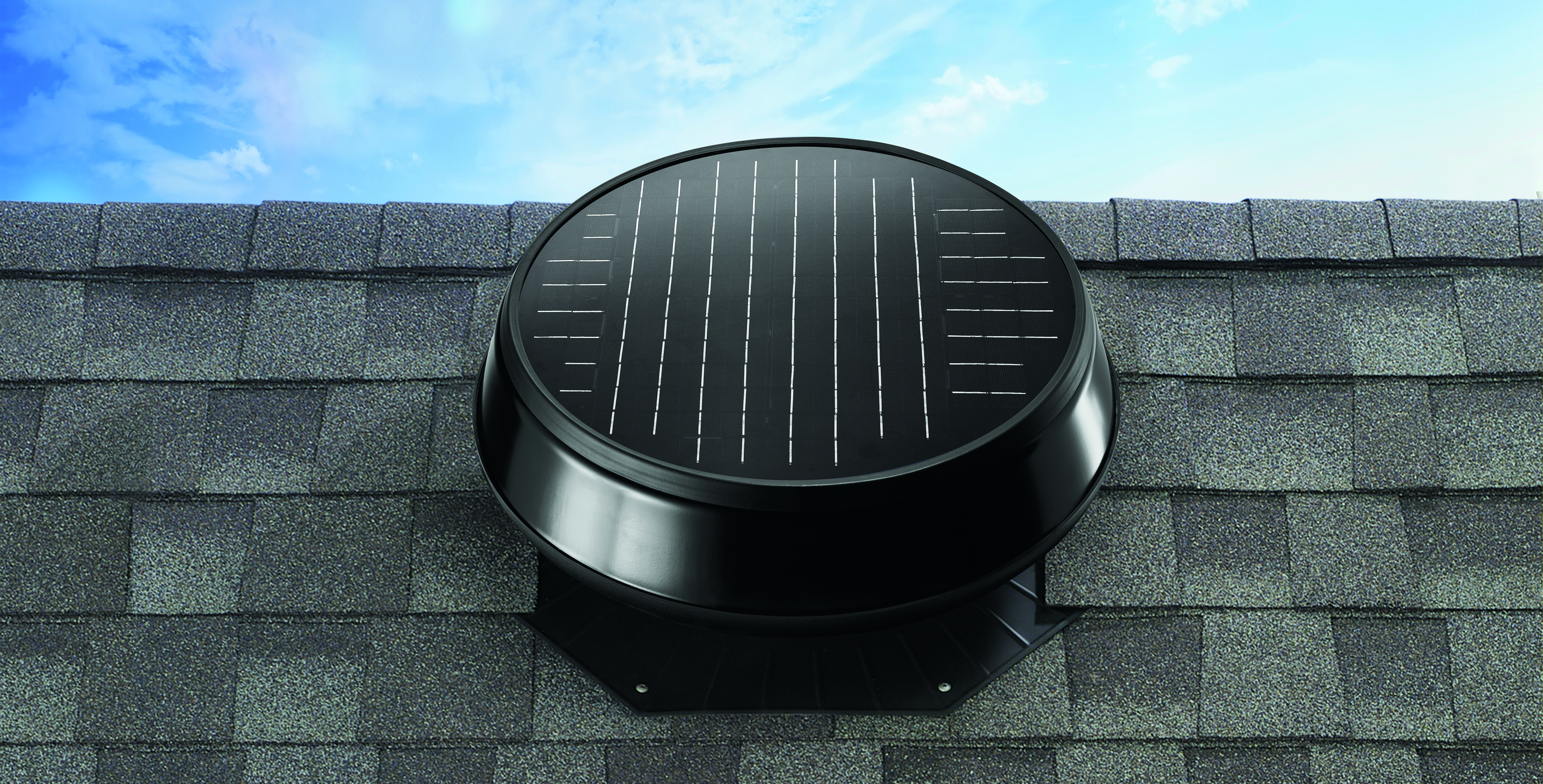 Solar powered attic fans mount on your roof.